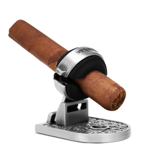 Premium Cigar Holder Set (Antique Silver)